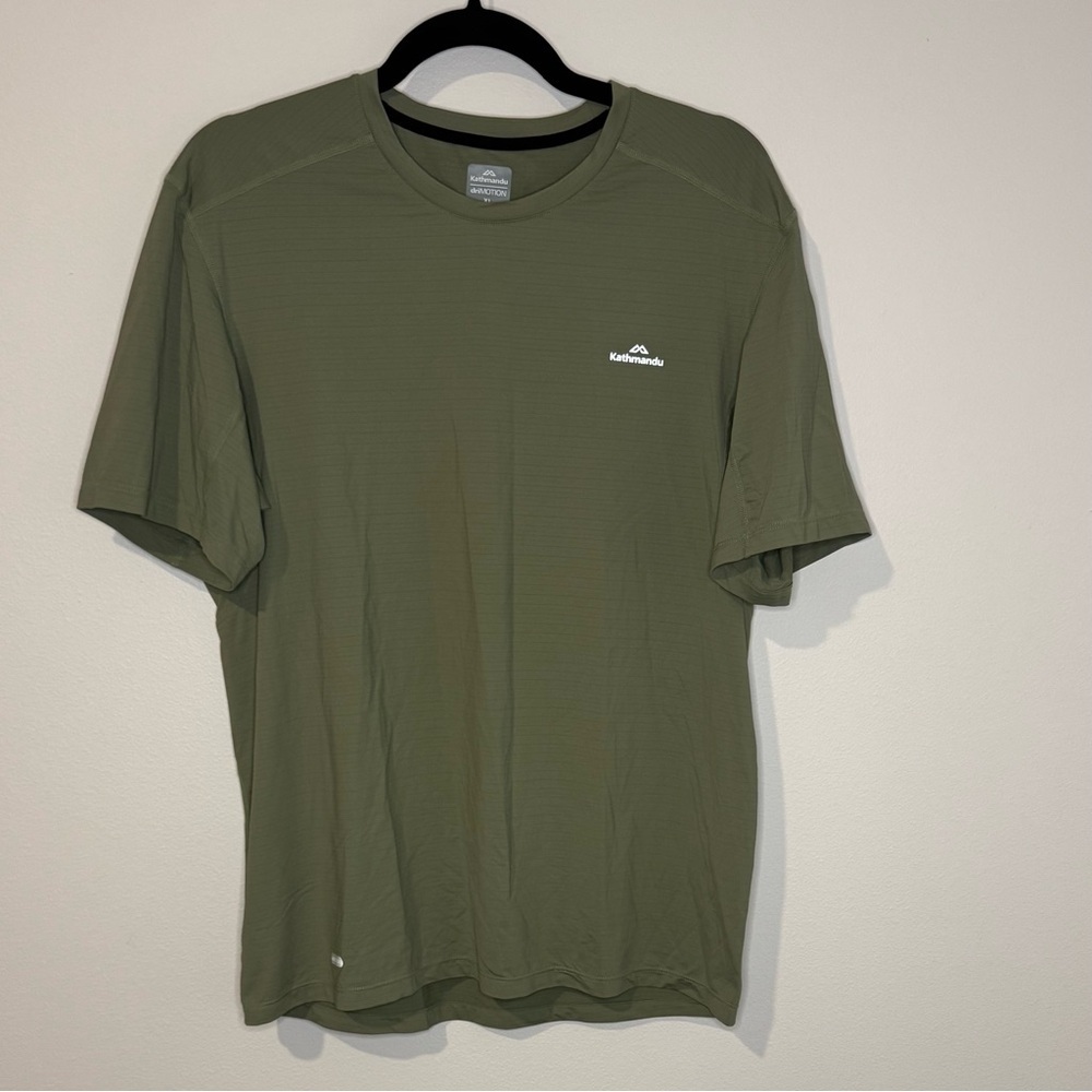 Kathmandu driMOTION Performance T-Shirt XL Olive Green Moisture Wicking Athletic